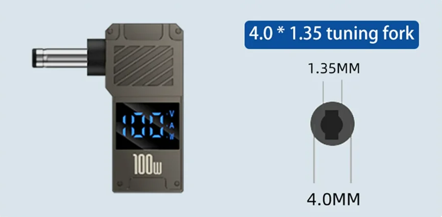 PD100W Typ-C zu DC Stecker Konverter USB C zu Laptop Lade Adapter Power Ladegerät Anschluss Spitze für Lenovo Asus HP Dell Samsung – Detail 8