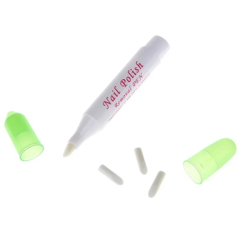 Nail Polish Remover 2Pcs Nail Art Polish Remover Pen Refillable with Changeable Tips Precision Manicure Tools for Cleaning And Mistake Correction