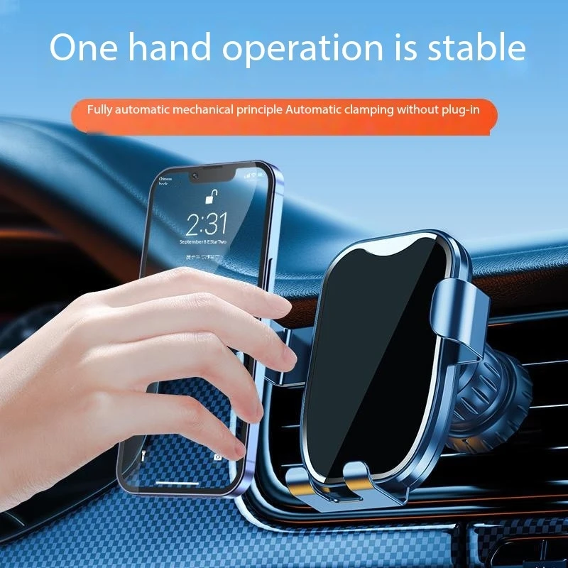 Car Mobile Phone Bracket Upgrade Air Outlet Gravity Universal 360 Degrees Rotatable Car Navigation Bracket phone holder mobile phone holder