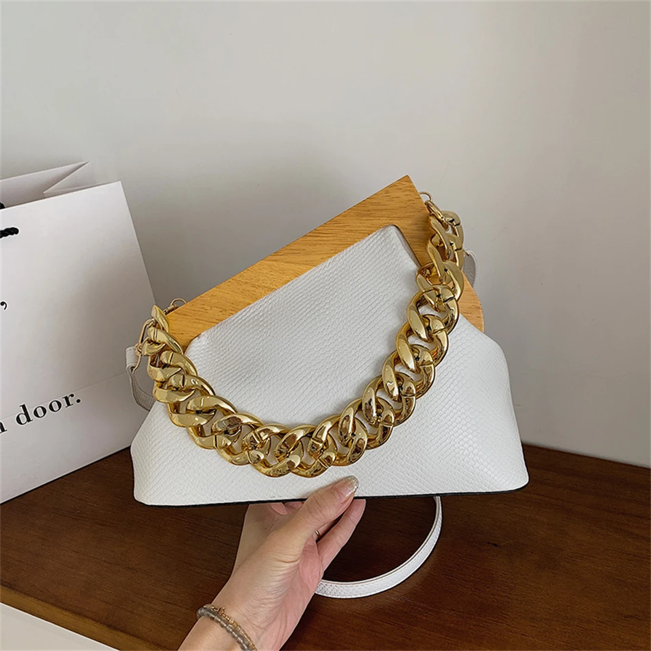 best designer shoulder bags Snake Pattern Evening Party Clamp Clutch 2022 Spring Luxury Brand Trend PU Leather Women Shoulder Messenger Bag Small Chain Tote white shoulder bag Shoulder Bags