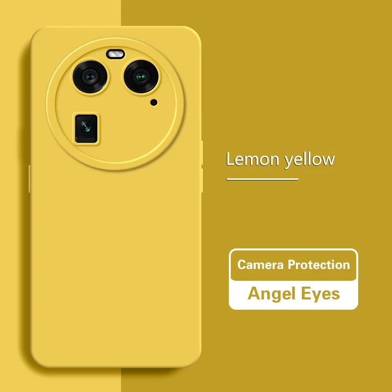 High-Quality Liquid Silicone Phone Case with Camera Protection and Angel Eyes Design