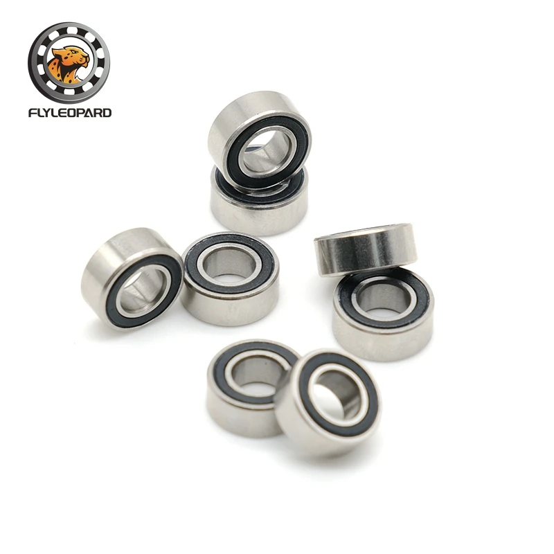 

MR105RS Bearing ABEC-7 (10PCS) 5X10X4 mm Miniature MR105-2RS Ball Bearings Black Sealed MR105 2RS Quality