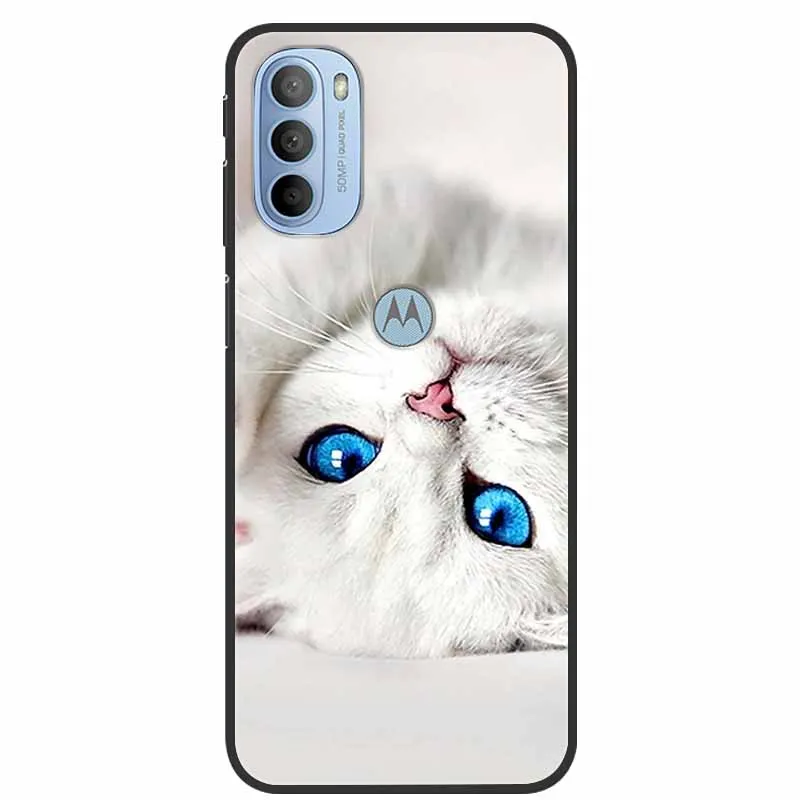 Charming Cat Design Soft TPU Silicone Phone Case - Motorola Moto Series