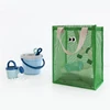 Women Summer Beach Bag Lovely Eye Print Ladies Casual Handbag Tote Bag Large Capacity Mesh Fabric Reusable Swimming Shoulder Bag 1