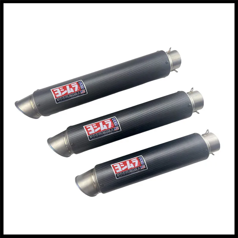 Titanium Alloy and Carbon Fiber 61mm Motorcycle Exhaust Pipe