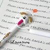 4PCS/Set Cute Dog Gel Pen Tongue Pulling Gel Ink, Cat Design, 0.5MM Black Neutral Pen Quick Dry Stationery New 3