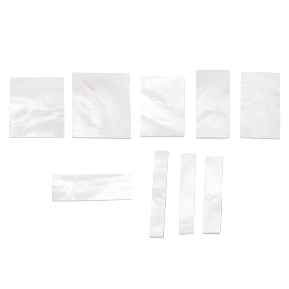 

PCS/ Pack Guitar Fingerboard Markers Inlays Material DIY White Shell Block Guitar Accessories