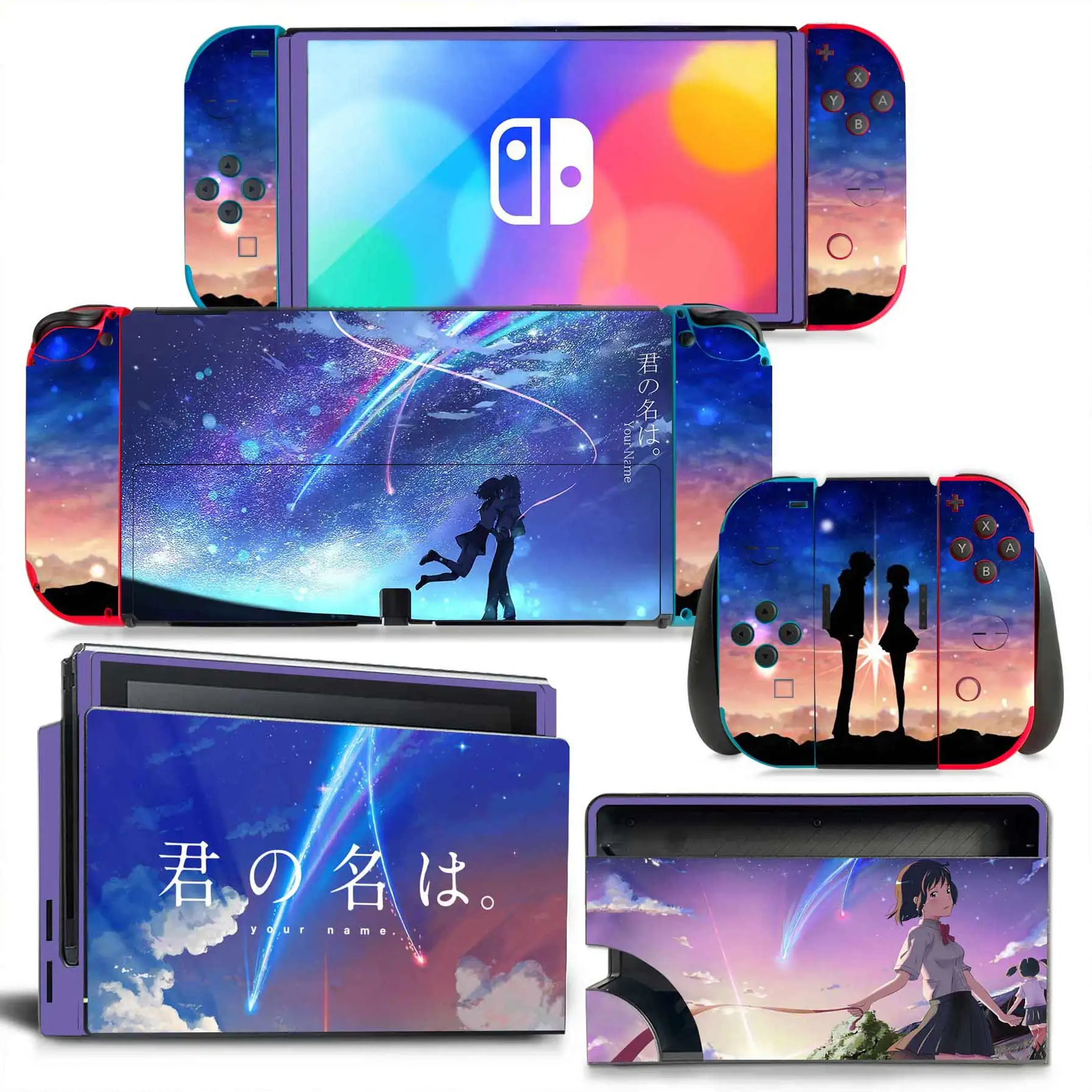 Your Name New Switch Skin Sticker NS Switch OLED stickers skins for  Switch Console and Joy-Con Controller Decal Vinyl 