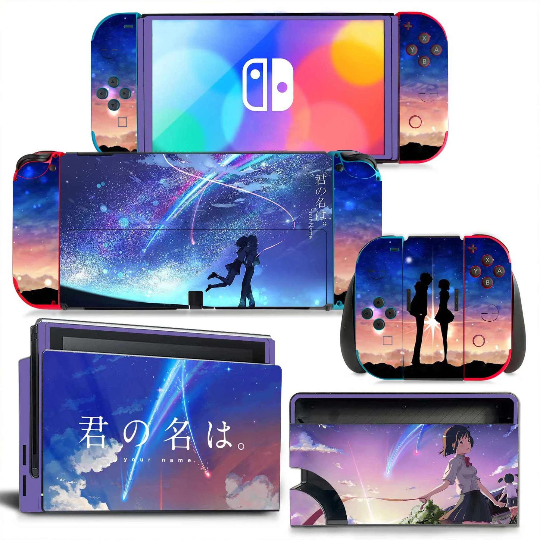 Your Name New Switch Skin Sticker NS Switch OLED stickers skins for  Switch Console and Joy-Con Controller Decal Vinyl