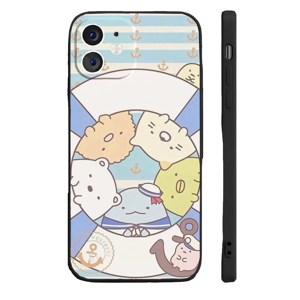Jolie coque coque dessin animé Sumikkogurashi pour iPhone 16 Pro Max