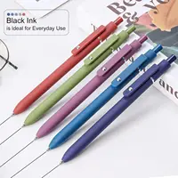 Gel Pens, 5 Pcs 0.5mm Quick Dry Black Ink Pens Fine Point Retractable Smooth Writing Pens for School Office Home Supplies 2