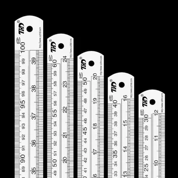 Double-Sided Stainless Steel Ruler 1