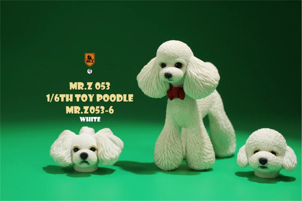 Teddy Desk Decoration | Poodle Dog Figure | Toy Poodle