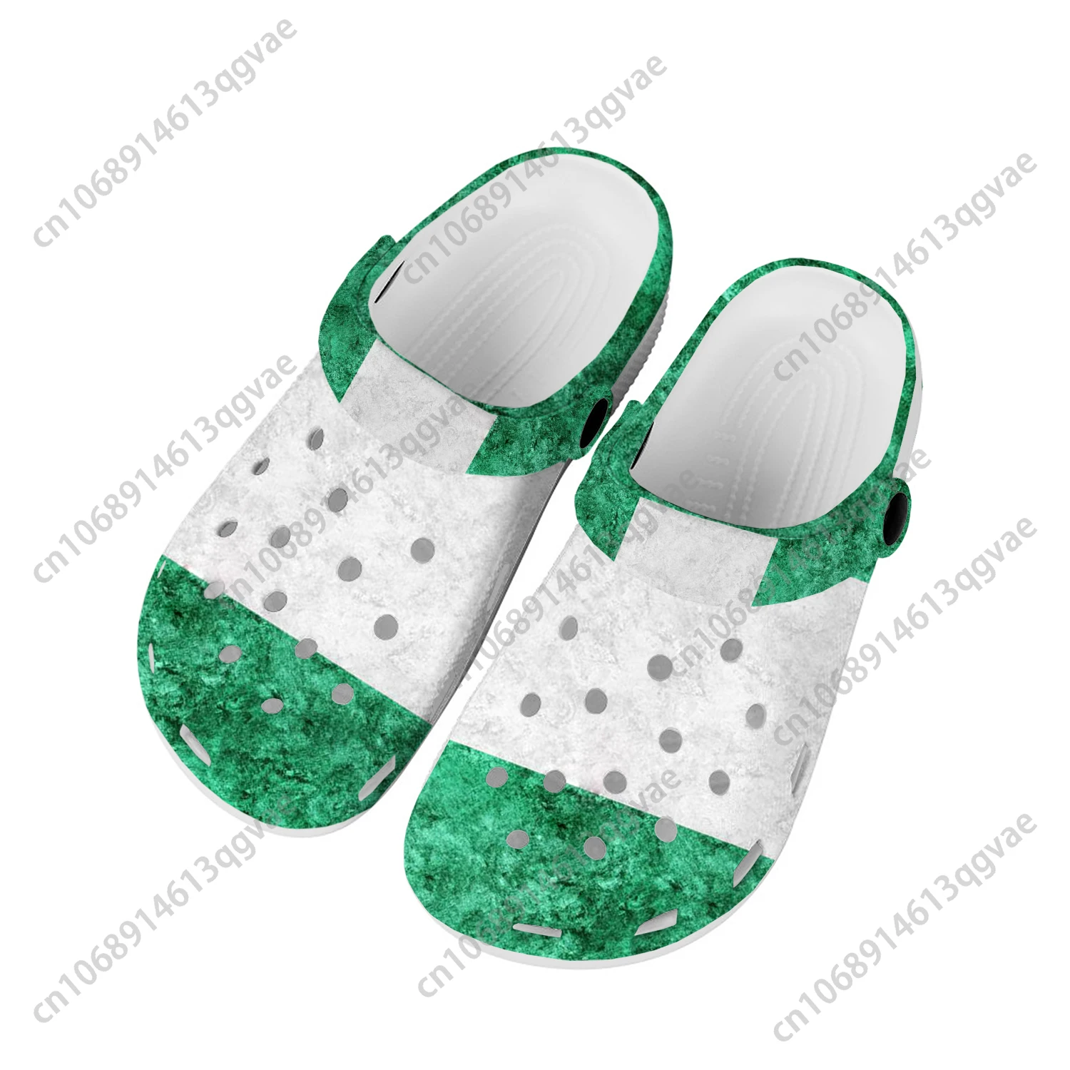 

Nigerian Flag Home Clogs Custom Water Shoes Mens Womens Teenager Nigeria Shoe Garden Clog Breathable Beach Hole Slippers