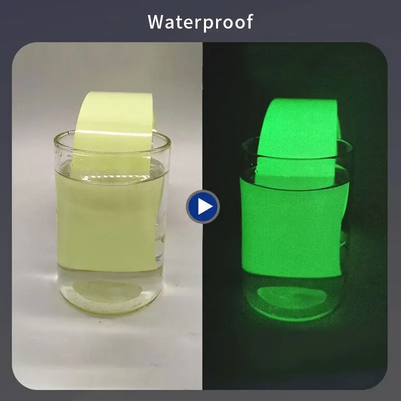 Green Luminous Tape Fluorescent Reflective Self-adhesive Stickers Warning Safety DIY Home Decoration Festival Party Supplies