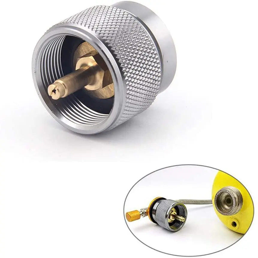 Portable Camping Stove Propane Tank Adapter American Standard Gas Burner Conversion Head Cylinder Canister Camping Equipment camping gas stove,gas tank converter,gas converter,gas burner,gas tank adapter,gas adapter,camping stove,gas stove,camping stove accessories
