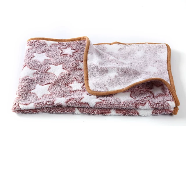 Soft And Fluffy Pet Dog Blanket Cute Star Printing Pet Mat Warm Breathable Skin Friendly Cats And Dogs Bed Blanket Pet Supplies 5