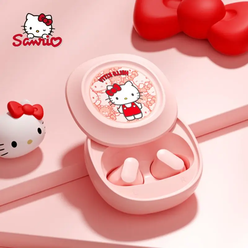 

Miniso Sanrio Slide Bluetooth Wireless Headset Kuromi Pochacco HelloKitty Women Sports Game Universal Bluetooth Earbuds Air Pods