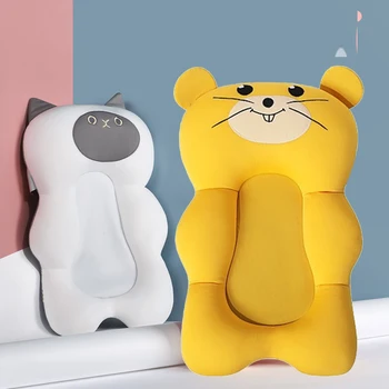 Tappetino per doccia per bambini Tappetino per vasca da bagno Tappetino di supporto per sedile per vasca da bagno antiscivolo Cuscino di supporto per bagno di sicurezza per neonato Cuscino morbido pieghevole