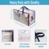 10 Pack Moving and Storage Bags, Heavy Duty, Alternative to Moving Boxes, Large Packing Totes Supplies for College Dorm Room wit 3