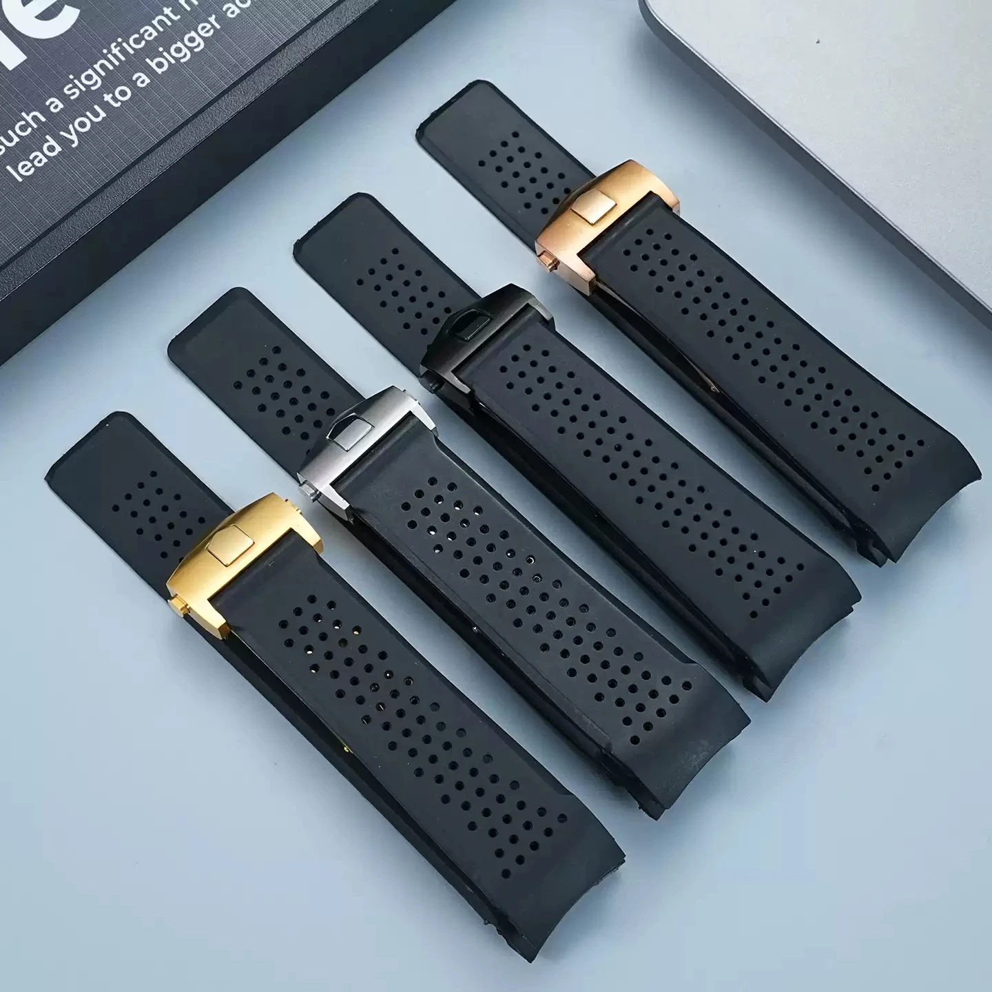 Waterproof Sport Silicone Watchband - Soft Rubber Strap
