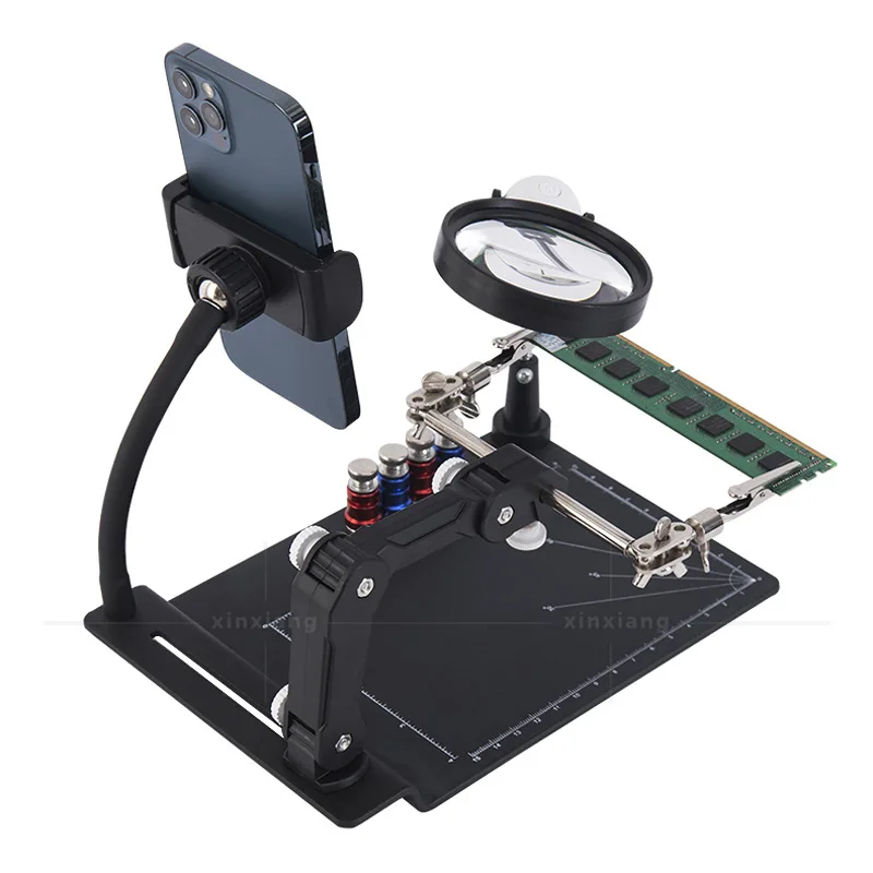 

Светодиодная настольная Лупа 7x со встроенным зажимом