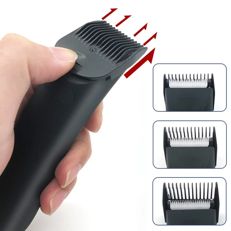 Professional Fashion Electric Hair Clippers Quiet Cordless Body Hairs Trimmers For Man Waterproof Wet/Dry Groomer Shaver Razor 5