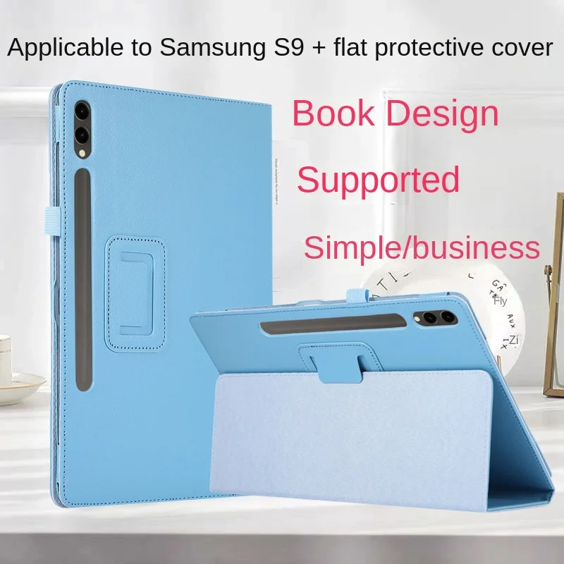 

For Samsung Galaxy Tab S9 Plus 12.4 inch Case 2023 PU Leather Folding Folio Stand Cover for Samsung Tab S9+ S8+ S7+ FE 12.4"