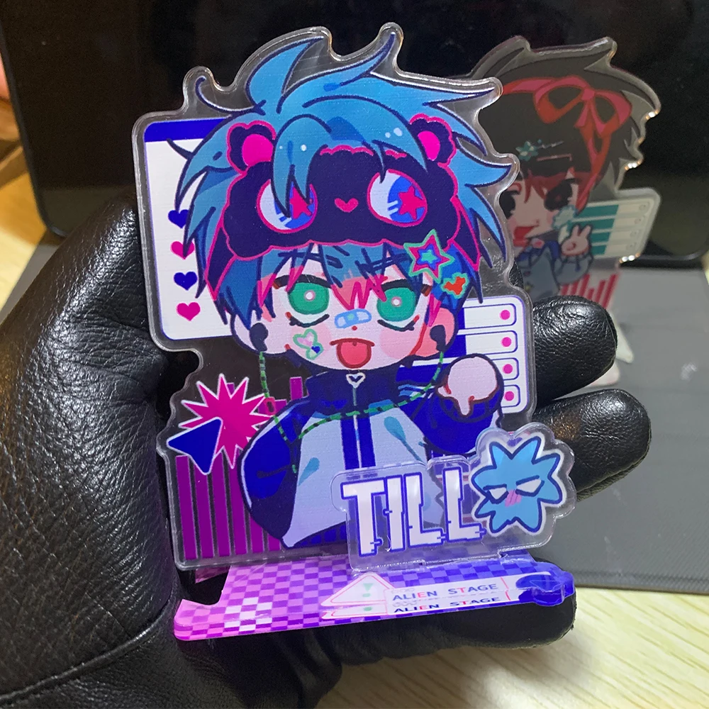 Alien Stage IVAN TILL Acrylic Desktop Stand Model Anime Figure Standing Decor Cosplay Gift Best Friends anime cosplay props anime acrylic stand