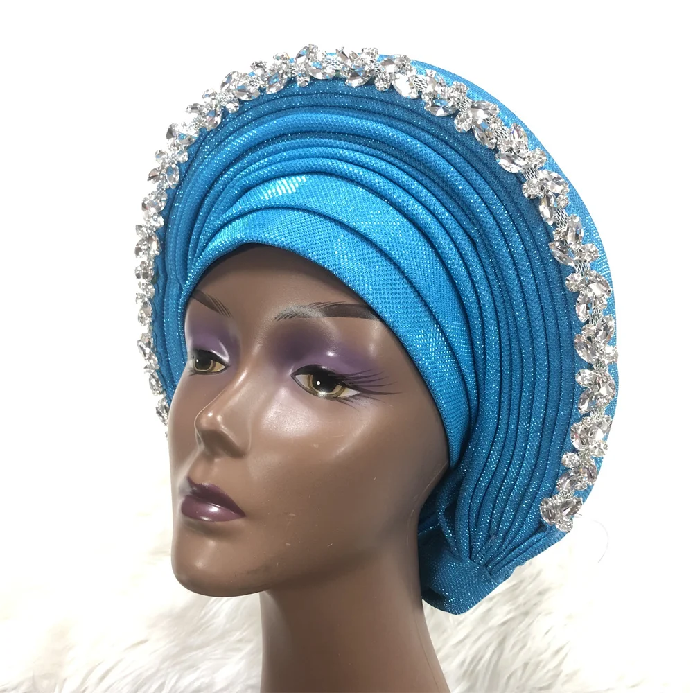 2022 Auto Gele Headtie Big Size Women Cap For African Hats Nigerian Auto Gele ASOOKE Headtie ASOEBI Headtie Wholesale Turban 