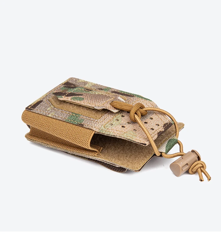 Taktische Radio Tasche Jagd Walkie Talkie Halter Open-Top Interphone Hängen Tasche Molle Nylon Magazin Tasche – Detail 10