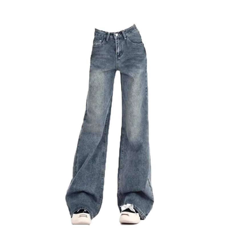 Ladies Jeans Flare Trousers Leisure Slimming Vintage Inspired Autumn High Waist Bell Women's Pants Flared Jeans Jeans Y2k_voghion.com