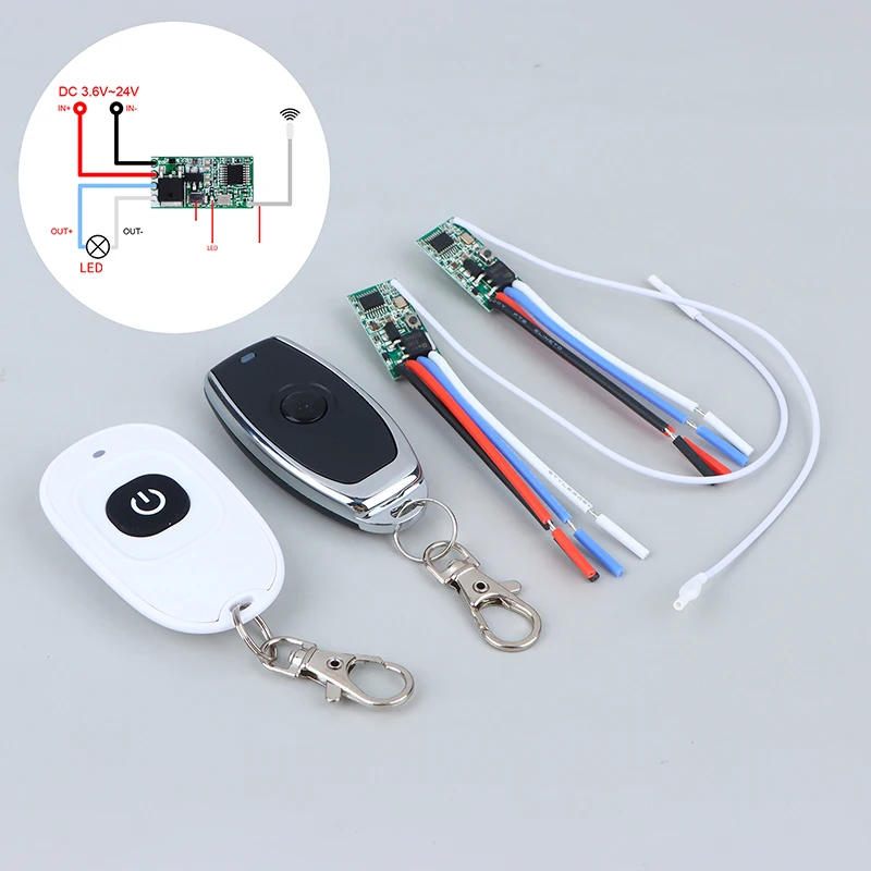 

Микро-приемник передатчик «сделай сам» 433 МГц беспроводной Радиочастотный пульт дистанционного управления постоянный ток 3,6-24 В 1 канал Мини релейный переключатель фотоконтроллер лампы