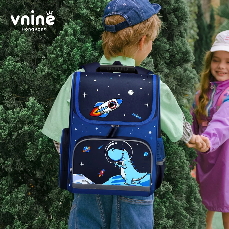 VNINE Children's Schoolbag, Primary School Boys 2024 New Load Reduction Backpack for Grades 1 to 6