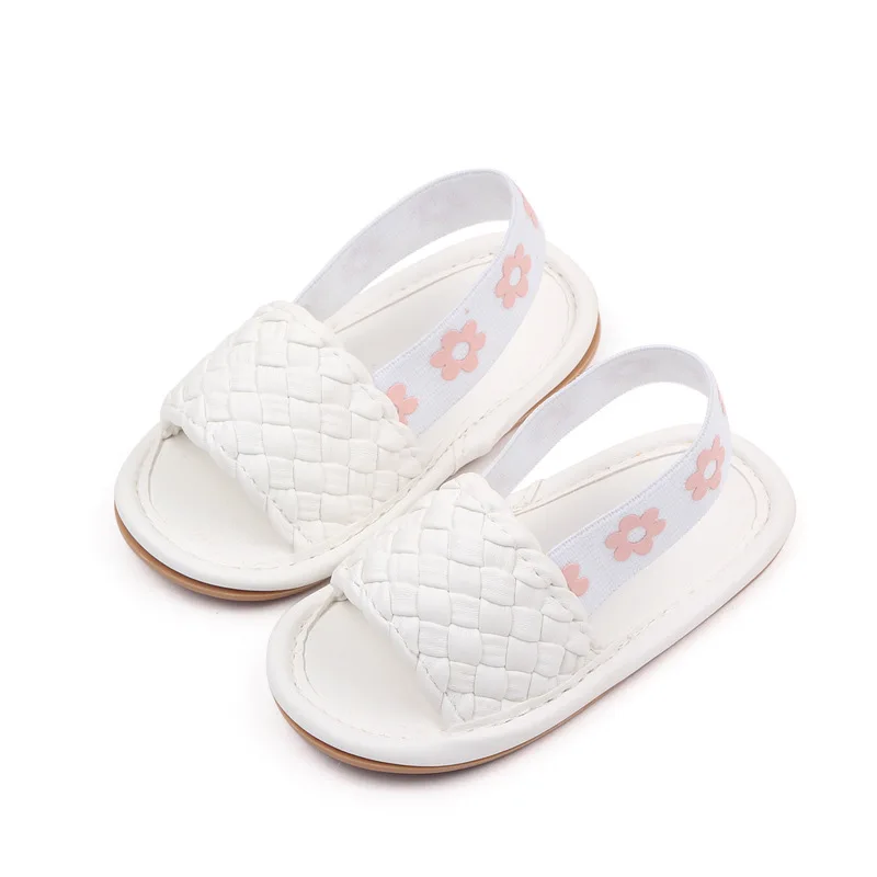 

Suefunskry Baby Girl Summer Casual Floral Sandals Anti-slip Soft Sole PU Leather Shoes for Outdoor, School, Party