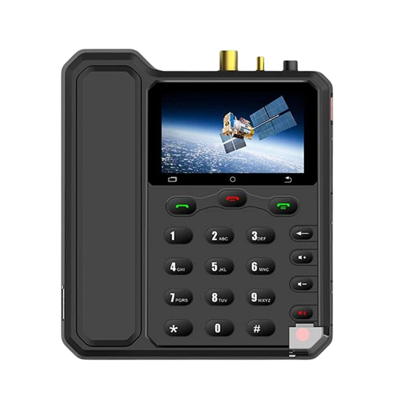 

YT2000 GPS Beidou Dual Module Speed Positioning Navigation IP65 Waterproof Black Indoor Long Talk Distance Satellite Phone