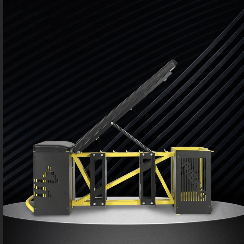 MIYAUP-Commercial Integrated Gym with Movable Angle Dumbbell, Adjustable Storage Box, Fitness Chair, Dumbbell Bench