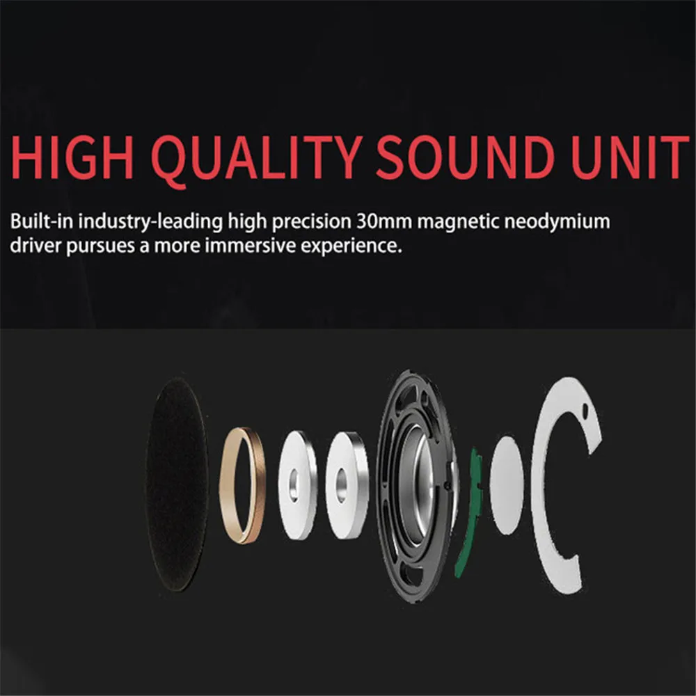 USB Headphones Bluetooth Physical Noise Reduction Headsets Stereo Sound Earphones for Phone PC Gaming Earpiece on Head Gift - Image 3