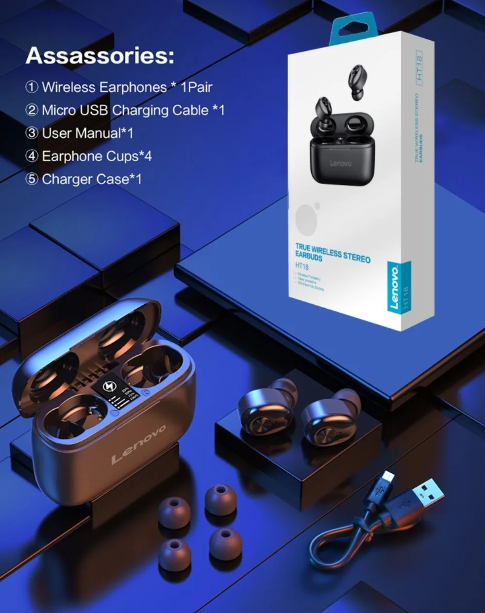 Lenovo Ht18 Tws BT 
