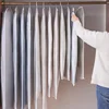 Transparent PEVA Hanging Garment Bags, Reusable Zippered Dustproof Clothes Cover for Wardrobe Closet Travel Storage Thickened 1