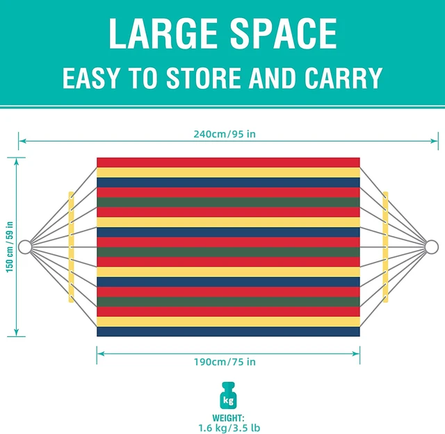 휴식과 편안함을 위한 AZULBLANCO 야외 해먹