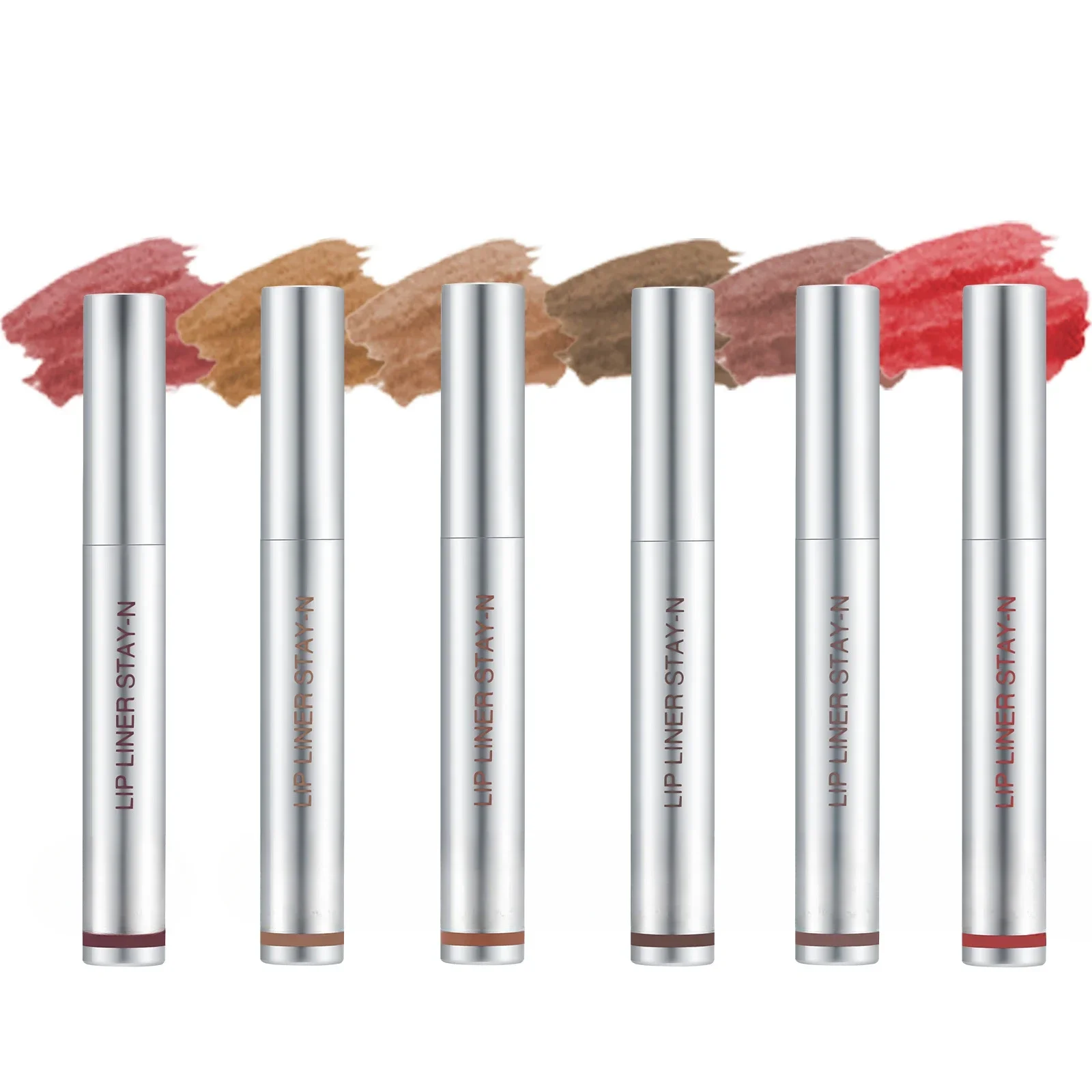 Lip Makeup Lip Glaze Lip Tint Lip Stain Lip Gloss 6 Colors Waterproof Lip Liner Peel Off Tattoo Lip Gloss Long Lasting Matte Tint Black Contour Tear-off Makeup Stain Cosmetic