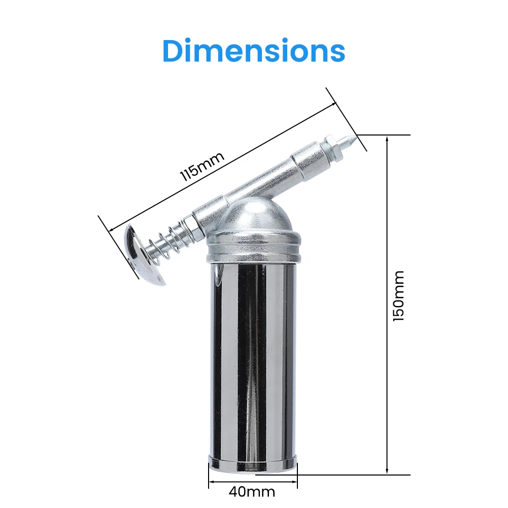 Car Grease Injector Mini Grease Guns Oiler Pressure 80cc Capacity High Output Manual Injector For Garages Workshops