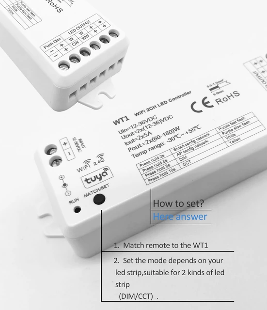 Interrupteur tactile 12-24V-DC 4 zones