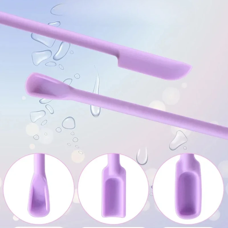 Silicone Double-Headed Scraper for Cosmetics Makeup Tools silicone scraper makeup tools beauty supplies