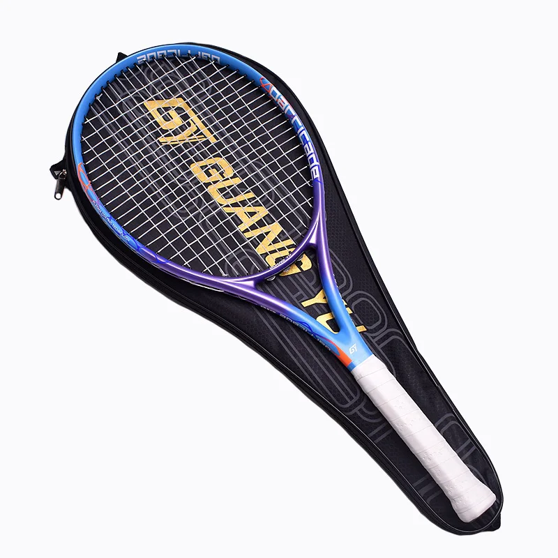 Authentic Adult All Carbon Tennis Racket High Bounce Professional Single Player Training Racket for Enhanced Performance