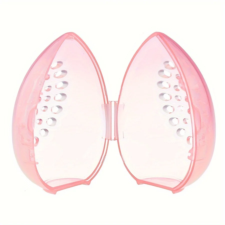 1-3pc/lot Makeup Powder Puff Empty Egg-shaped Frame Transparent Puff Make Up Organizer Holder Beauty Cosmetic Sponge Storage Box