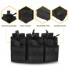 Triple Magazine Pouch Double-Layer Mag Pouches 6 Rounds Mag Bag Open-Top Molle Pouch Universal Cartridge Holder for M4 M14 M16 2