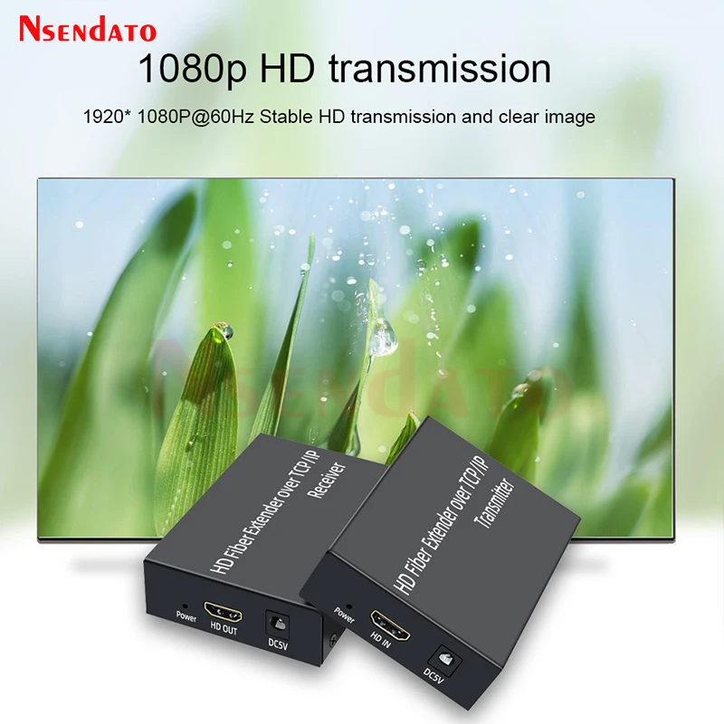 3Km 20Km HDMI Fiber Optical Extender Transceiver Receiver over SC 1080P HDMI to Fiber Extender Video Transmitter Receiver for PC