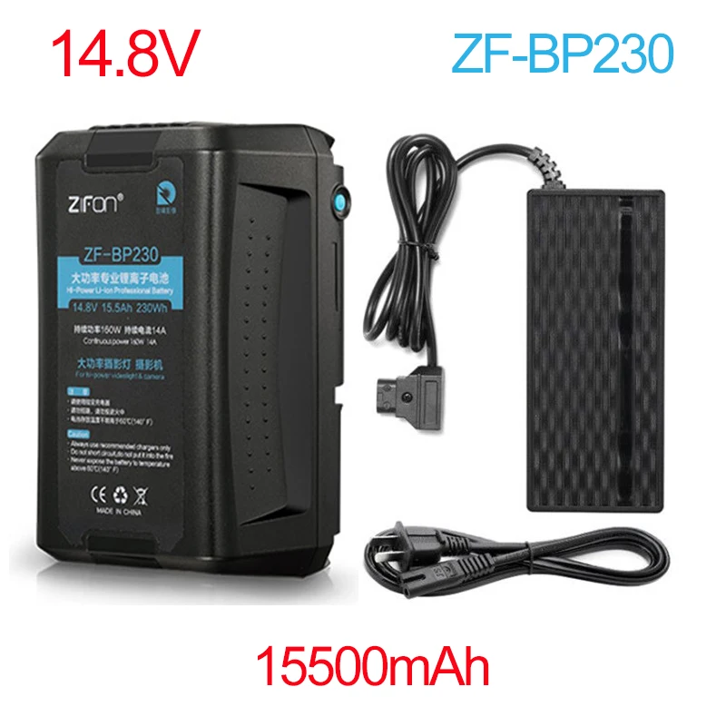 ZIFON V Mount Battery V Lock Rechargeable Battery With 2